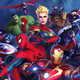 Cropped box art for 2019's Marvel: Ultimate Alliance 3 showing multiple Marvel heroes looking ready for battle.